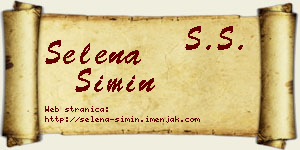 Selena Simin vizit kartica